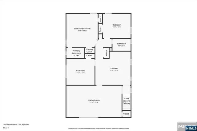 $849,000 | 203 Westervelt Place, Lodi, NJ 07644