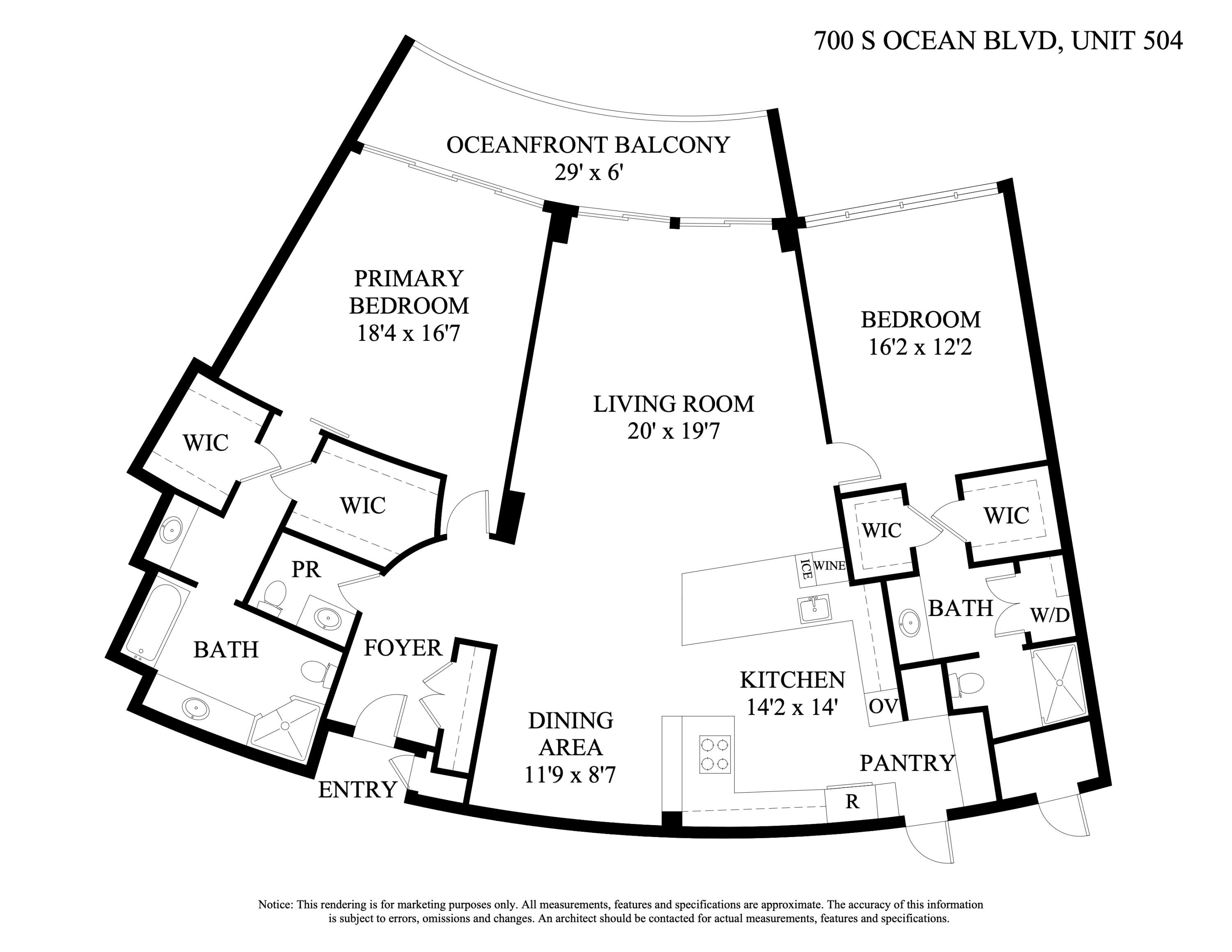 700 South Ocean Boulevard, Unit 504 Boca Raton, FL 33432 - Photo 54 of 55 700 S OCEAN BLVD, 504 (2)
