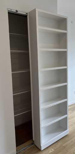 30-63 32nd Street, Unit 3B Queens, NY 11102 - Photo 10 of 12 a view of walk in closet with empty racks