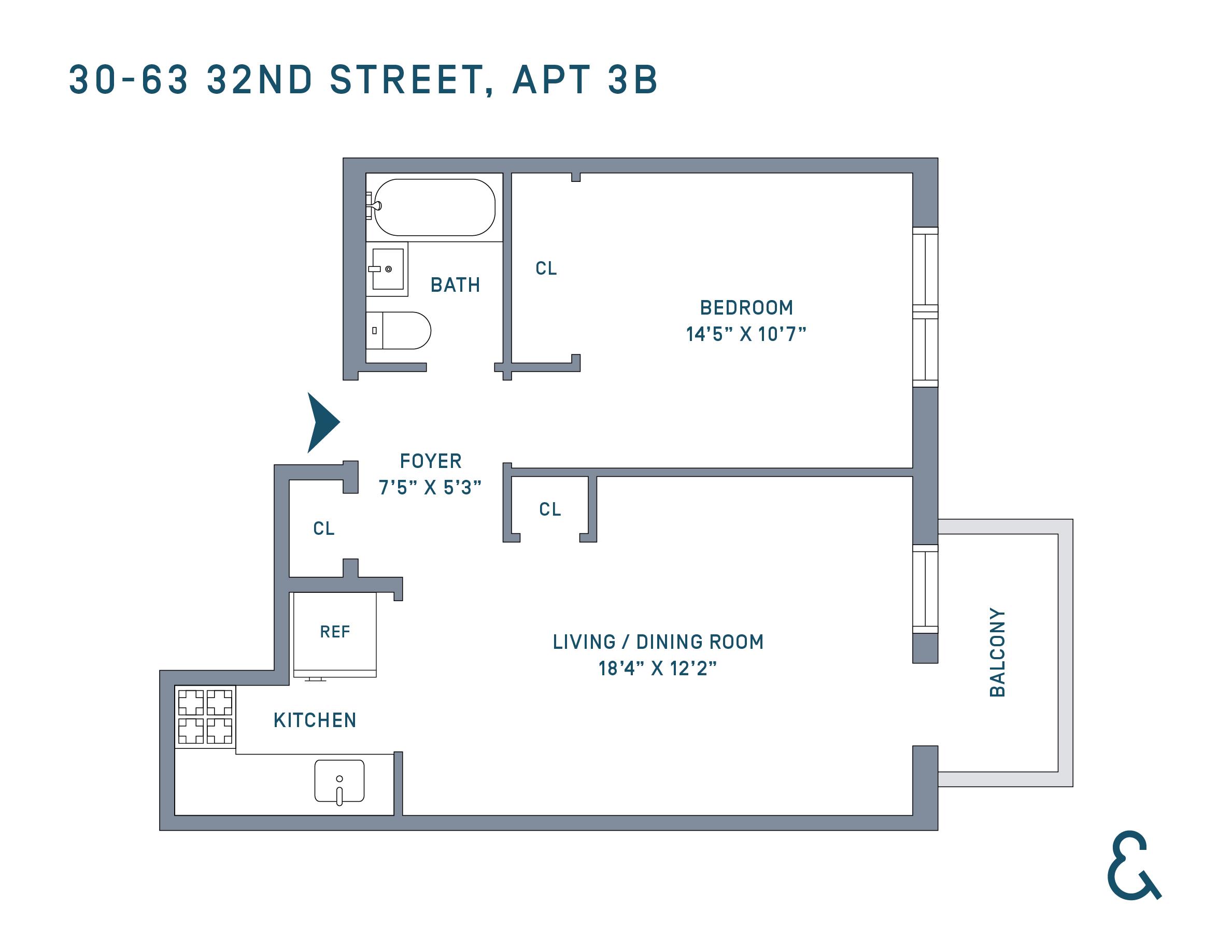 30-63 32nd Street, Unit 3B Queens, NY 11102 - Photo 12 of 12 a picture of a wall and white wall