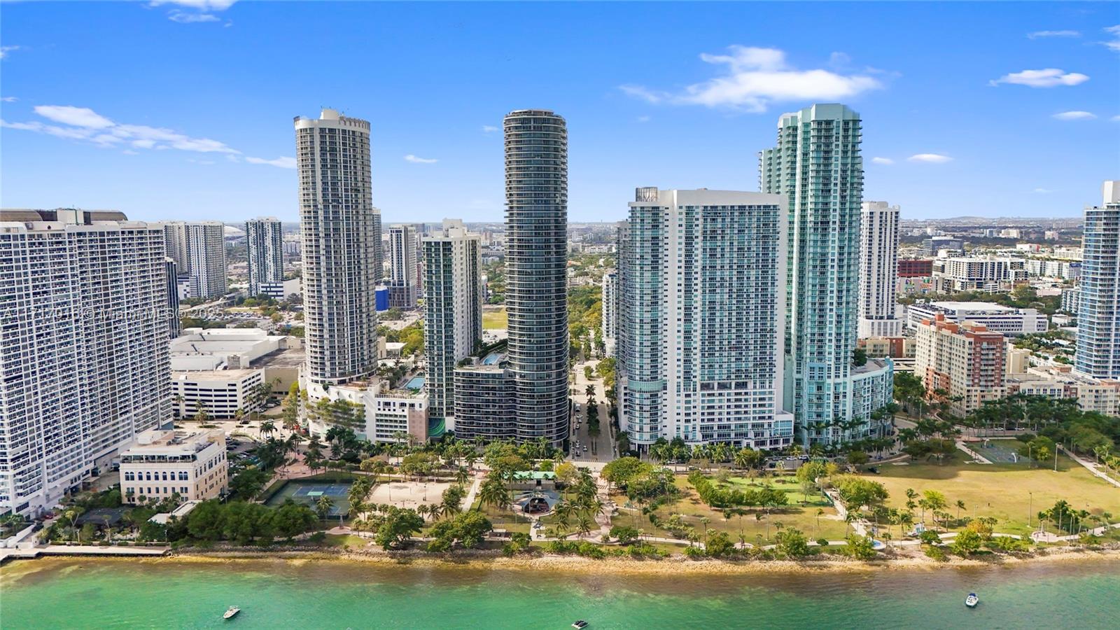 488 Northeast 18th Street, Unit 4009 Miami, FL 33132 - Photo 23 of 44 a view of a city with tall buildings
