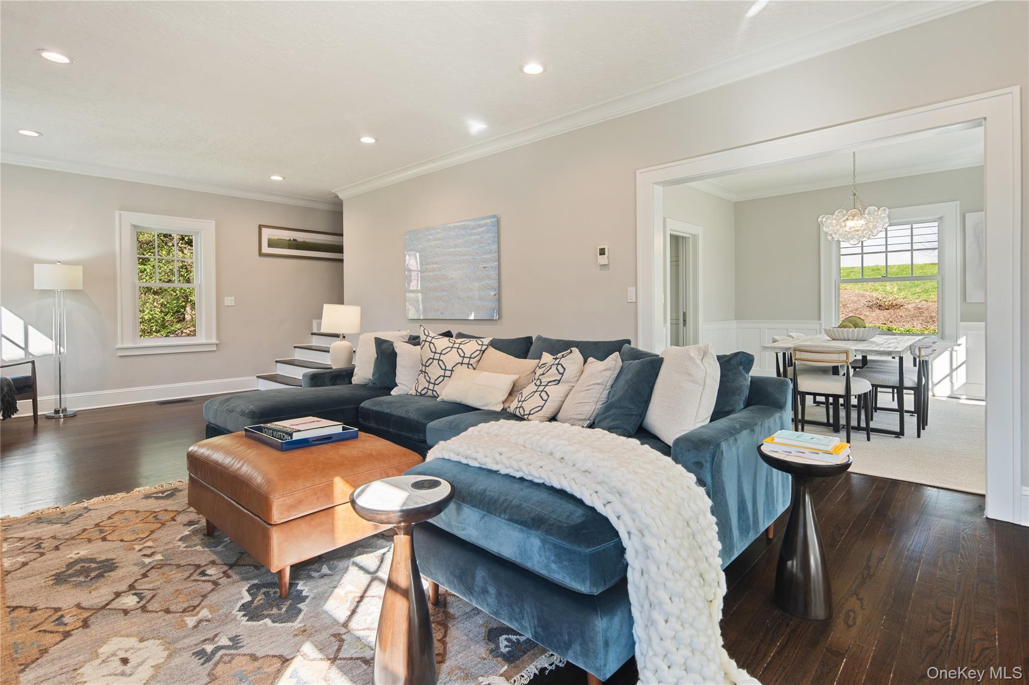 14 Aldridge Road Chappaqua, NY 10514 - Photo 11 of 38 Living room open to dining room