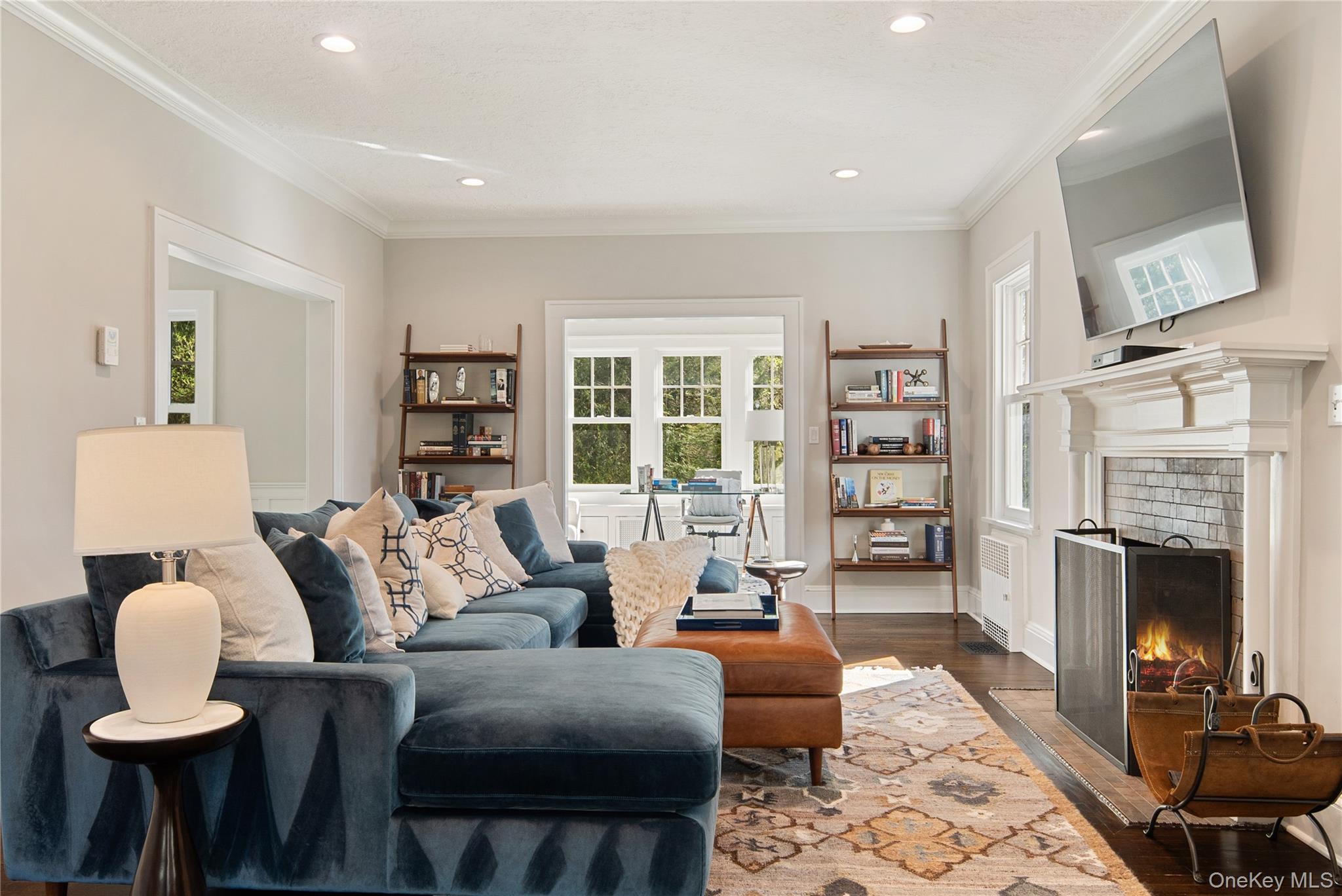 14 Aldridge Road Chappaqua, NY 10514 - Photo 12 of 38 Living room open to office/den