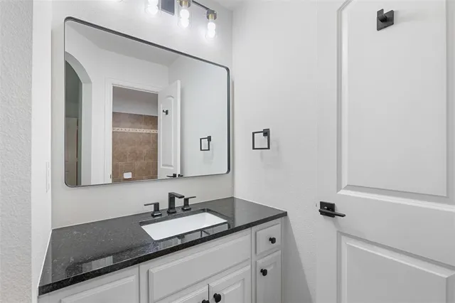 a view of a backyard with garden