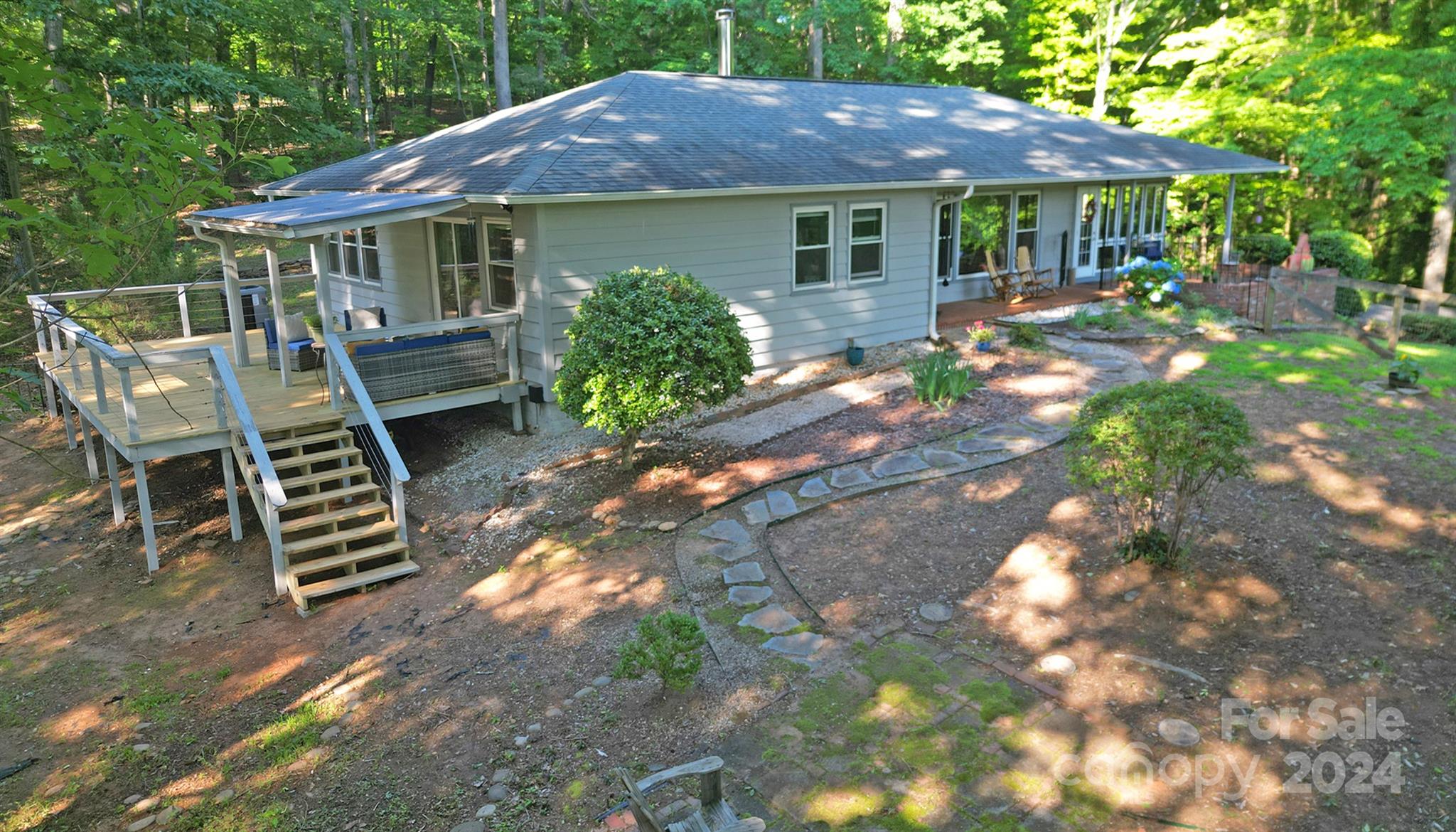 376 Page Farm Road Tryon, NC 28782 - Photo 28 of 34 a view of a house with a yard