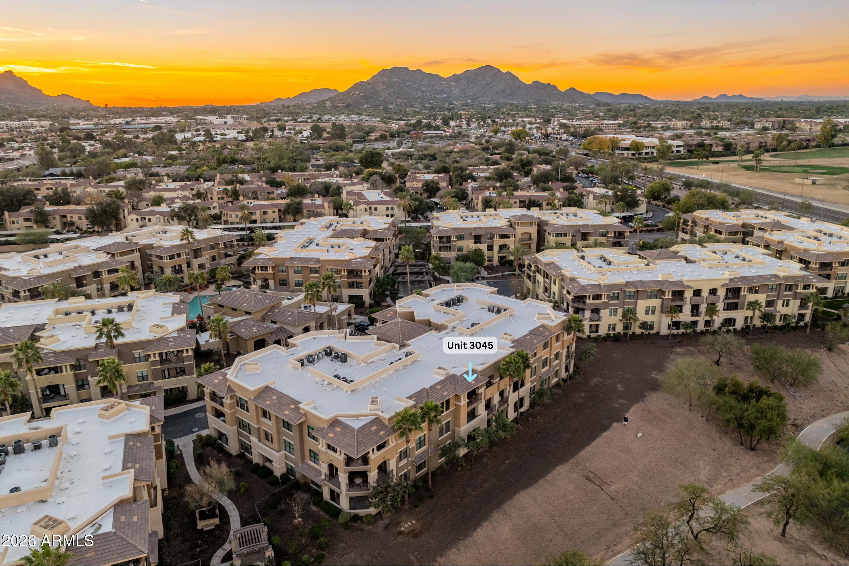 7601 East Indian Bend Road, Unit 3045 Scottsdale, AZ 85250 - Photo 25 of 32 a picture of city view with lake view and mountain view