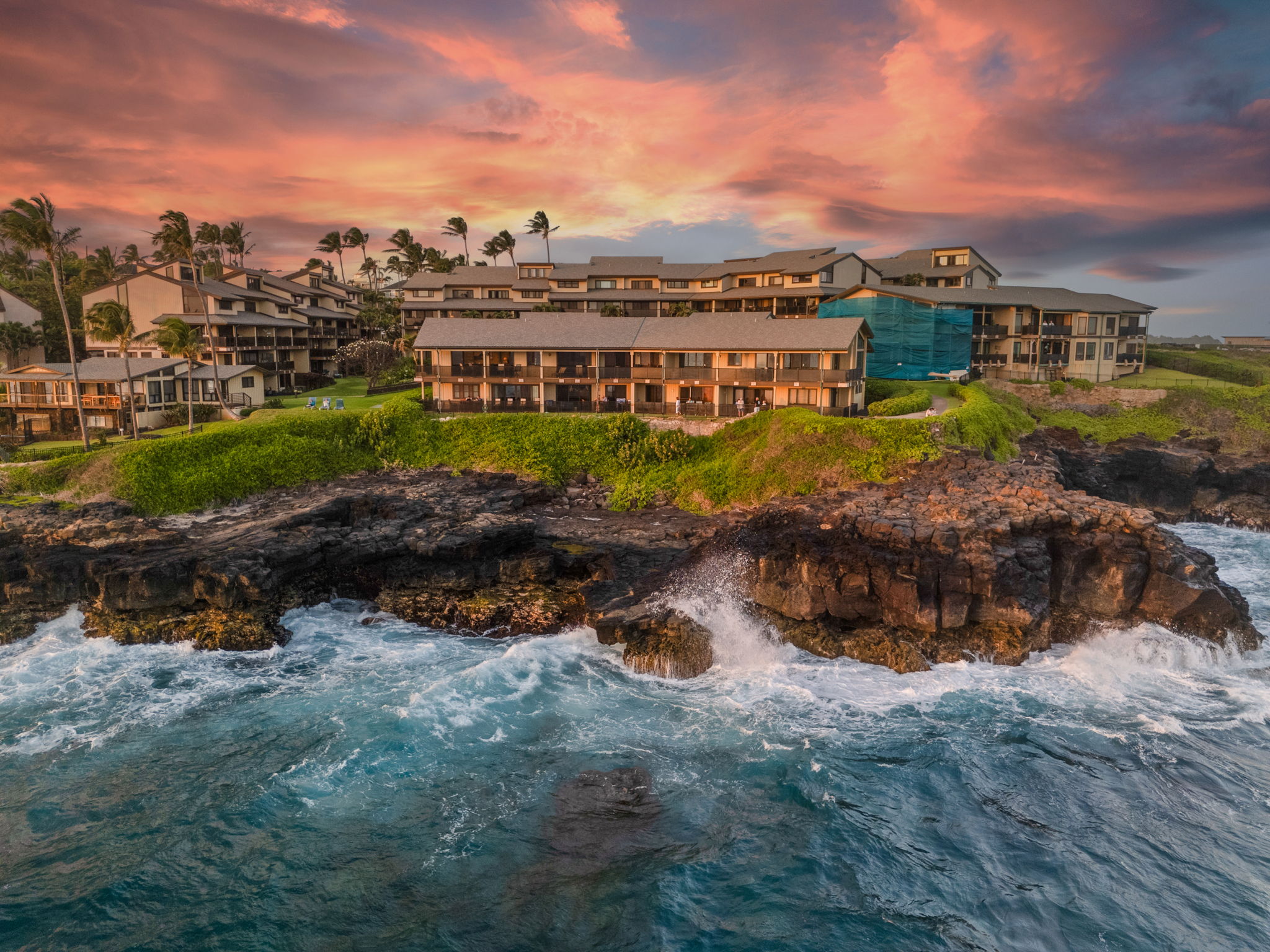 1661 Pee Road, Unit I302 Koloa, HI 96756 - Photo 27 of 30 a view of a town with mountains in the background