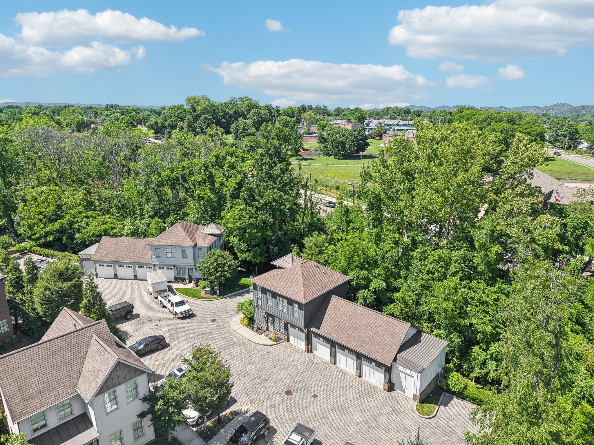 100 Cottage Lane Franklin, TN 37064 - Photo 61 of 64 an aerial view of a house with yard and outdoor seating