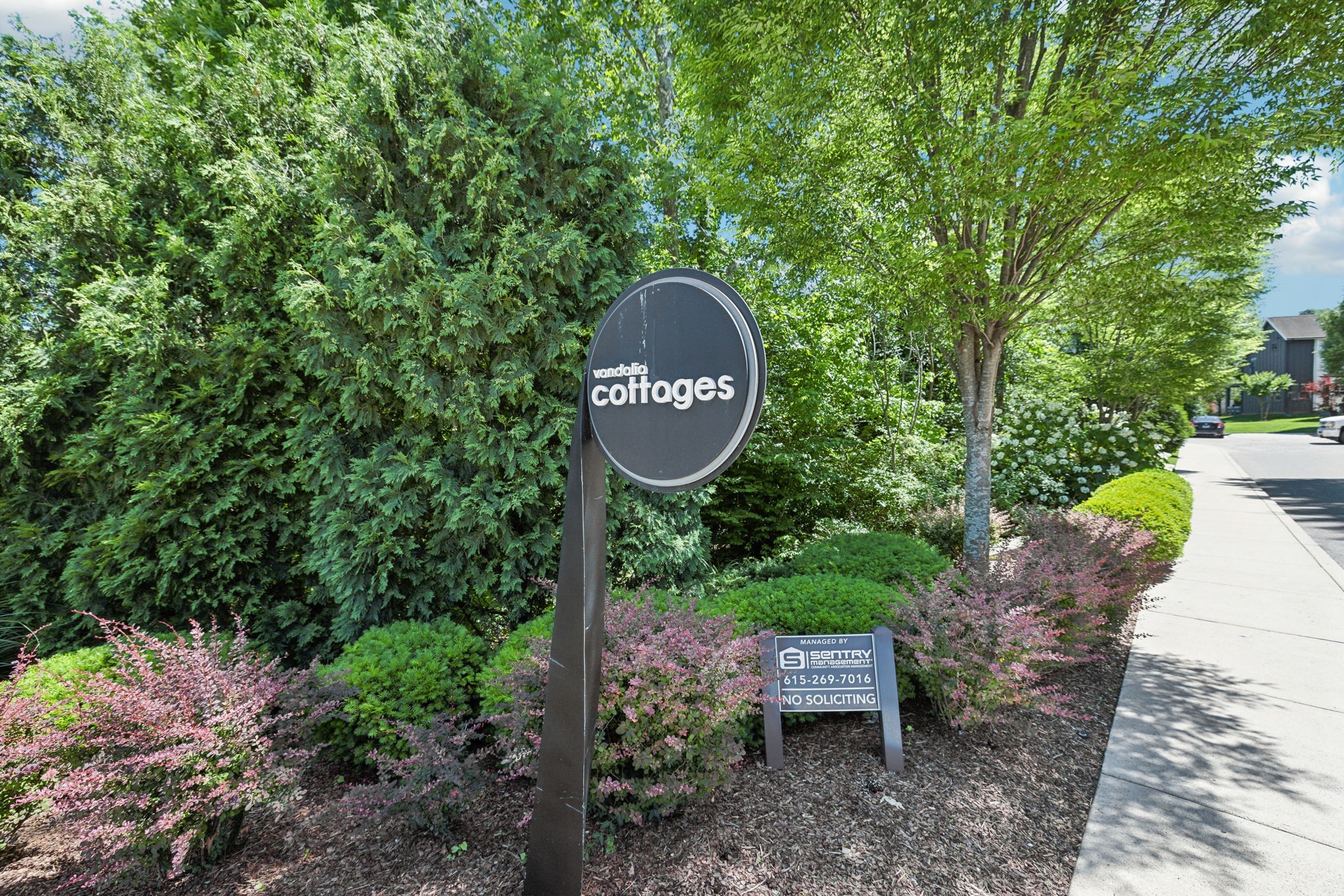 100 Cottage Lane Franklin, TN 37064 - Photo 62 of 64 a front view of a house with a yard and street