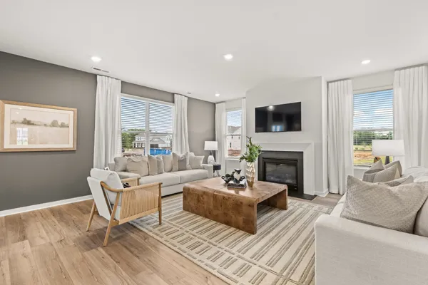 a bed room with a bed and a painting