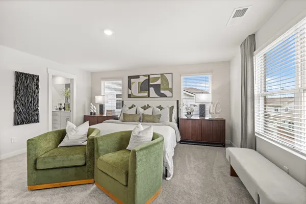 a view of a yard in front of a house