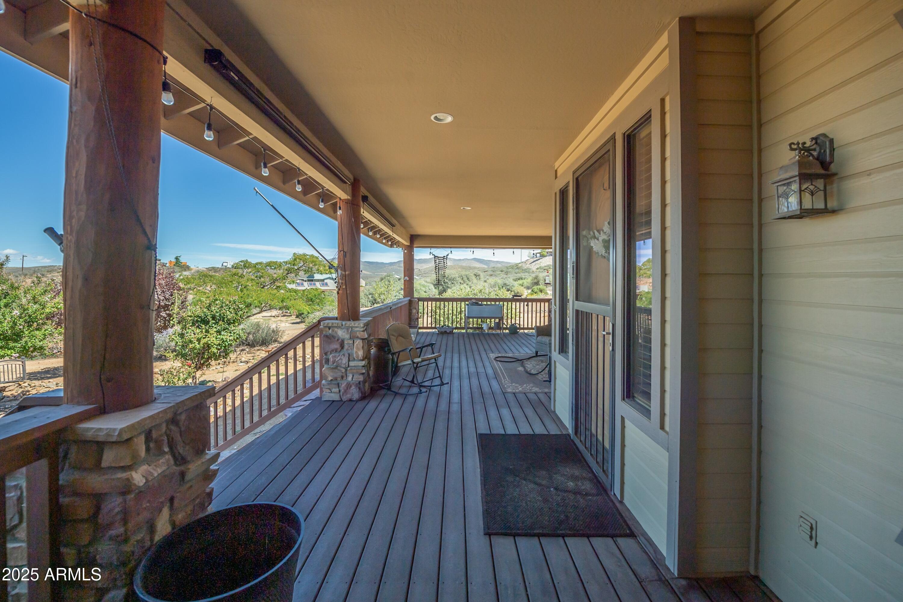 171 South Enchanted Road Dewey, AZ 86327 - Photo 41 of 62 a view of balcony with wooden floor