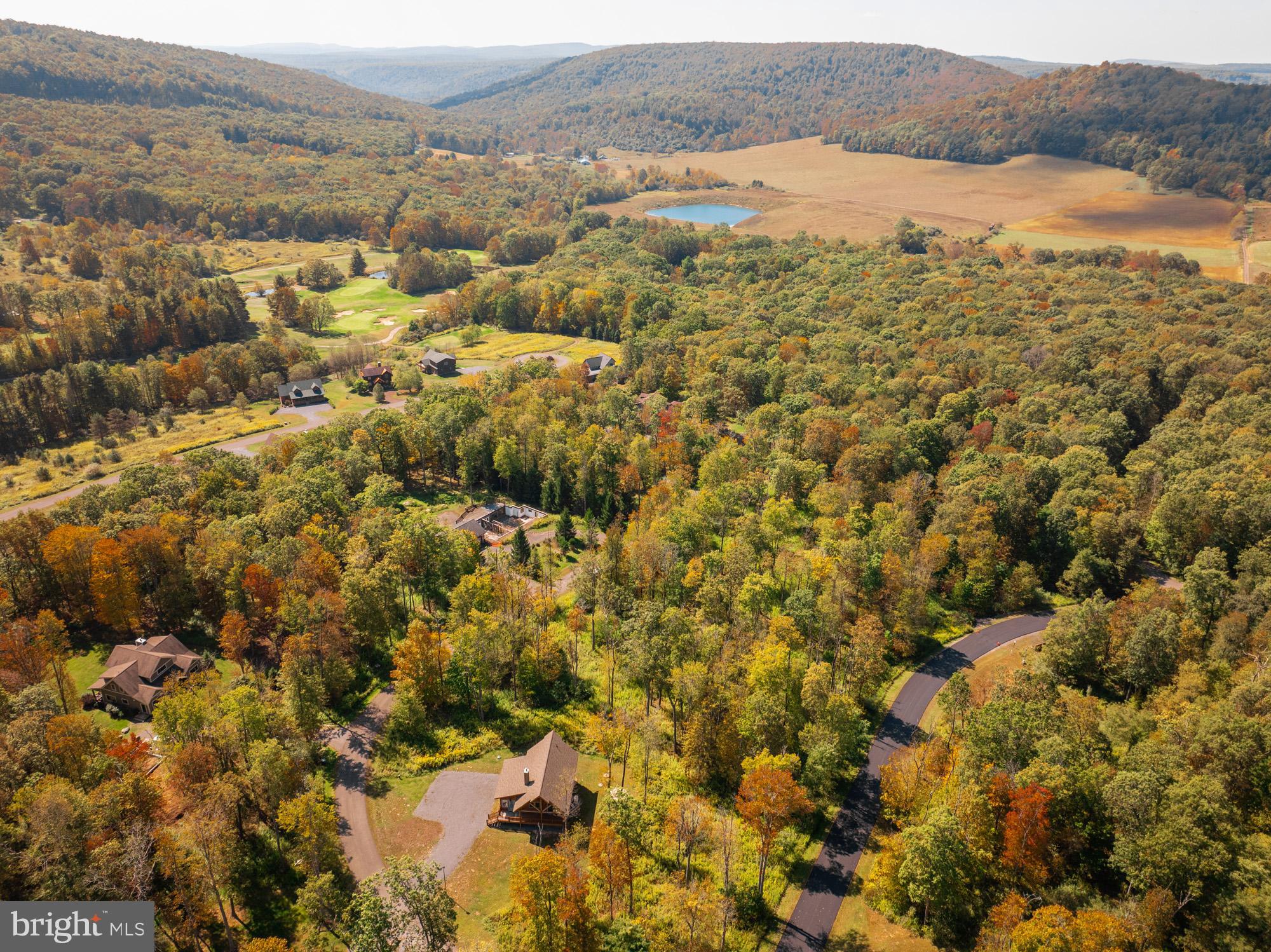 31 Hailees Lane McHenry, MD 21541 - Photo 3 of 14 an aerial view of residential houses with outdoor space and fog