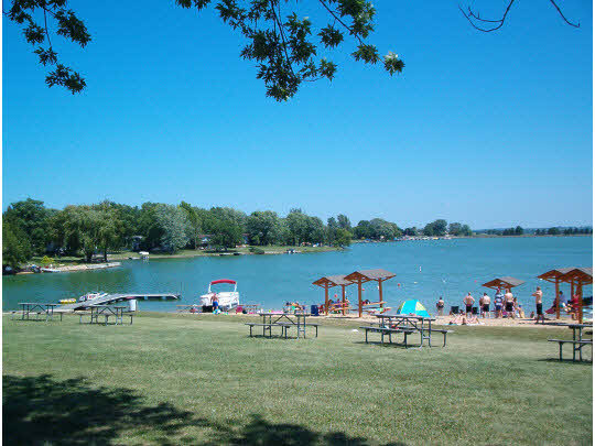 1644 Larchmont Road Lake Summerset, IL 61019 - Photo 5 of 10 a yard with pier lake view and houses with outdoor seating