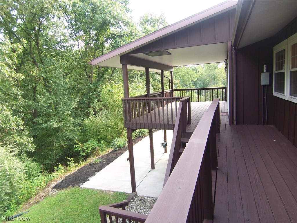 122 Rector Road Parkersburg, WV 26104 - Photo 34 of 35 Enjoy the secluded view from the master bedroom covered deck.