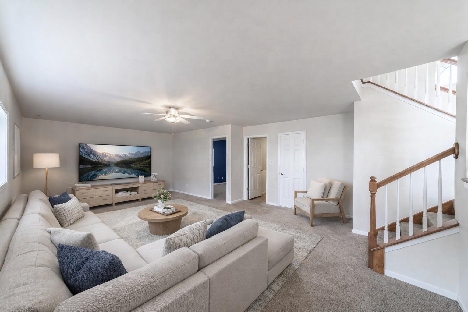 12719 Wheeler Street Cedar Lake, IN 46303 - Photo 29 of 48 a living room with furniture and a flat screen tv