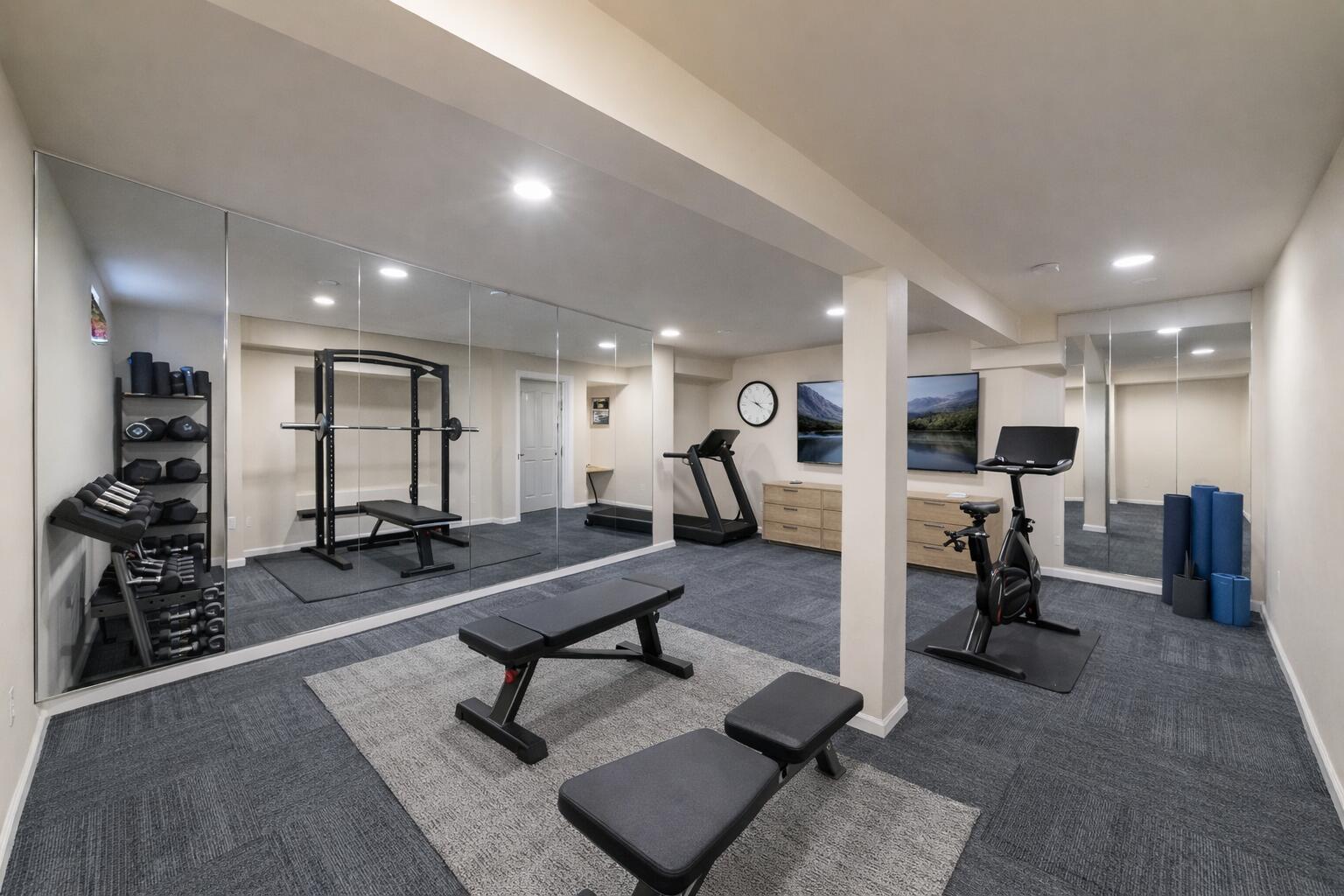 12719 Wheeler Street Cedar Lake, IN 46303 - Photo 37 of 48 a room with lots of chairs and mirrors