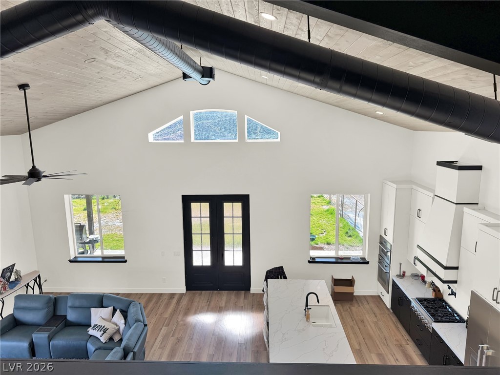 9393 North 93rd Highway Caliente, NV 89008 - Photo 14 of 41 The open-concept layout showcases vaulted ceilings, a contemporary kitchen, and a seamless flow for everyday living.