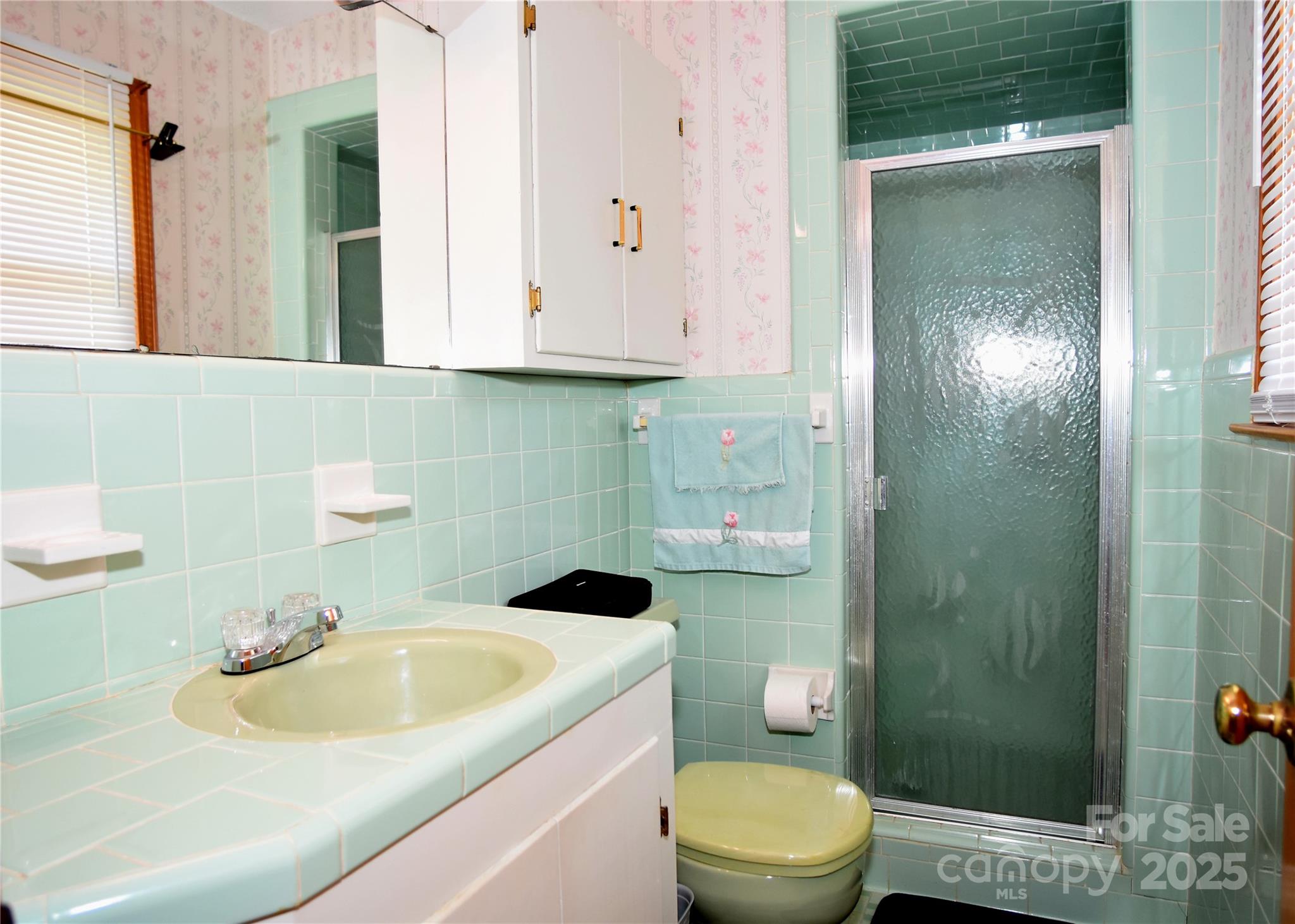 802 Linden Drive Chester, SC 29706 - Photo 14 of 47 a bathroom with a sink a toilet and shower