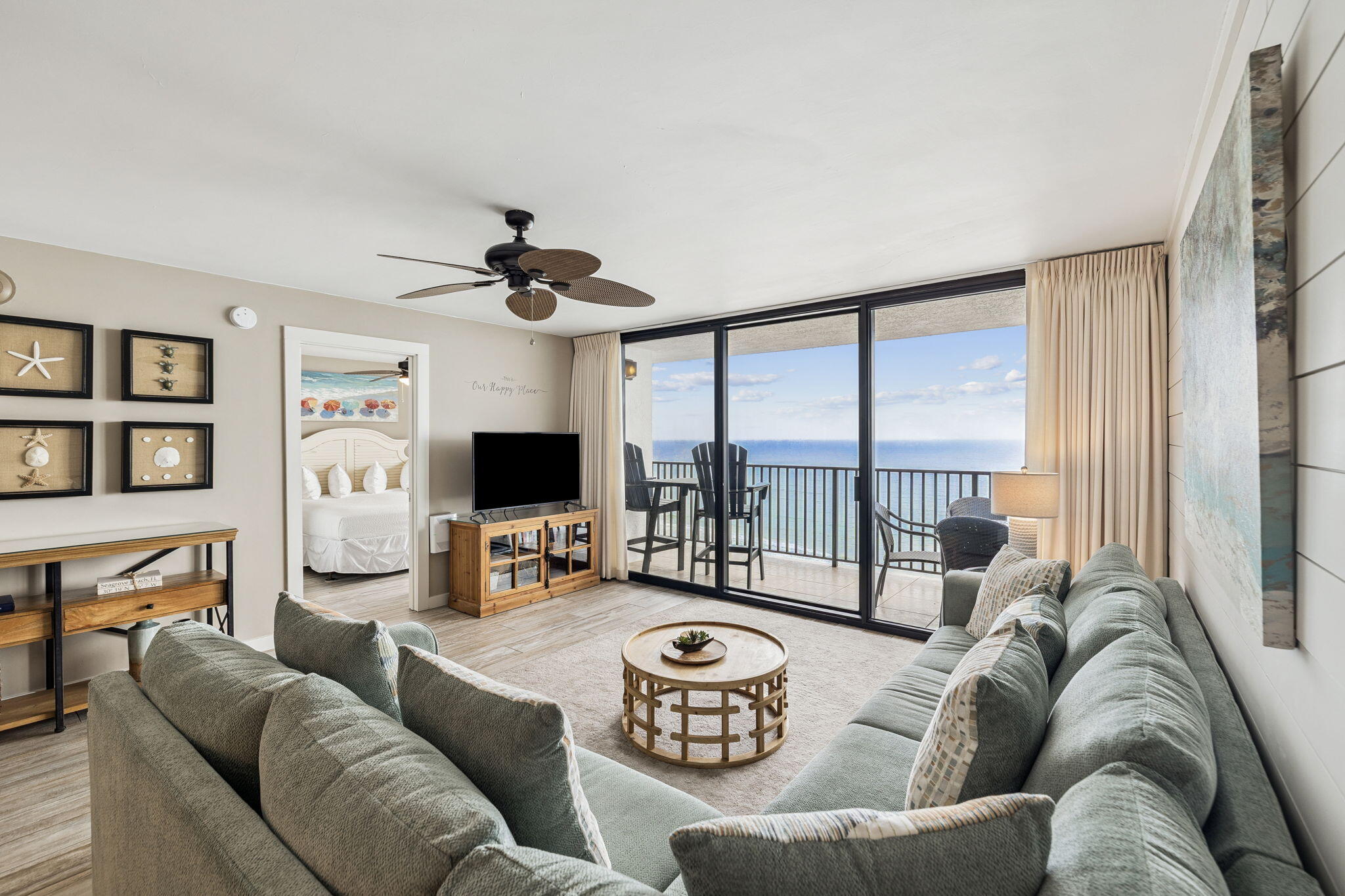 4100 East County Highway 30A, Unit 1004 Santa Rosa Beach, FL 32459 - Photo 11 of 48 a living room with furniture and a large window