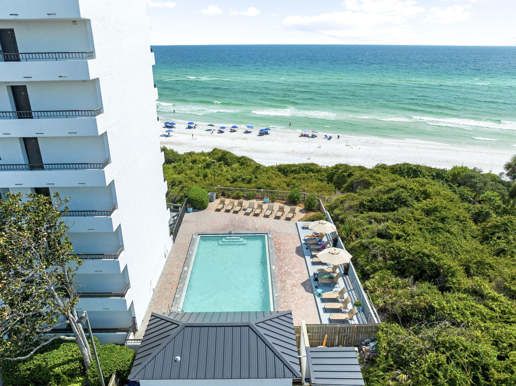4100 East County Highway 30A, Unit 1004 Santa Rosa Beach, FL 32459 - Photo 38 of 48 a view of a balcony with an outdoor space