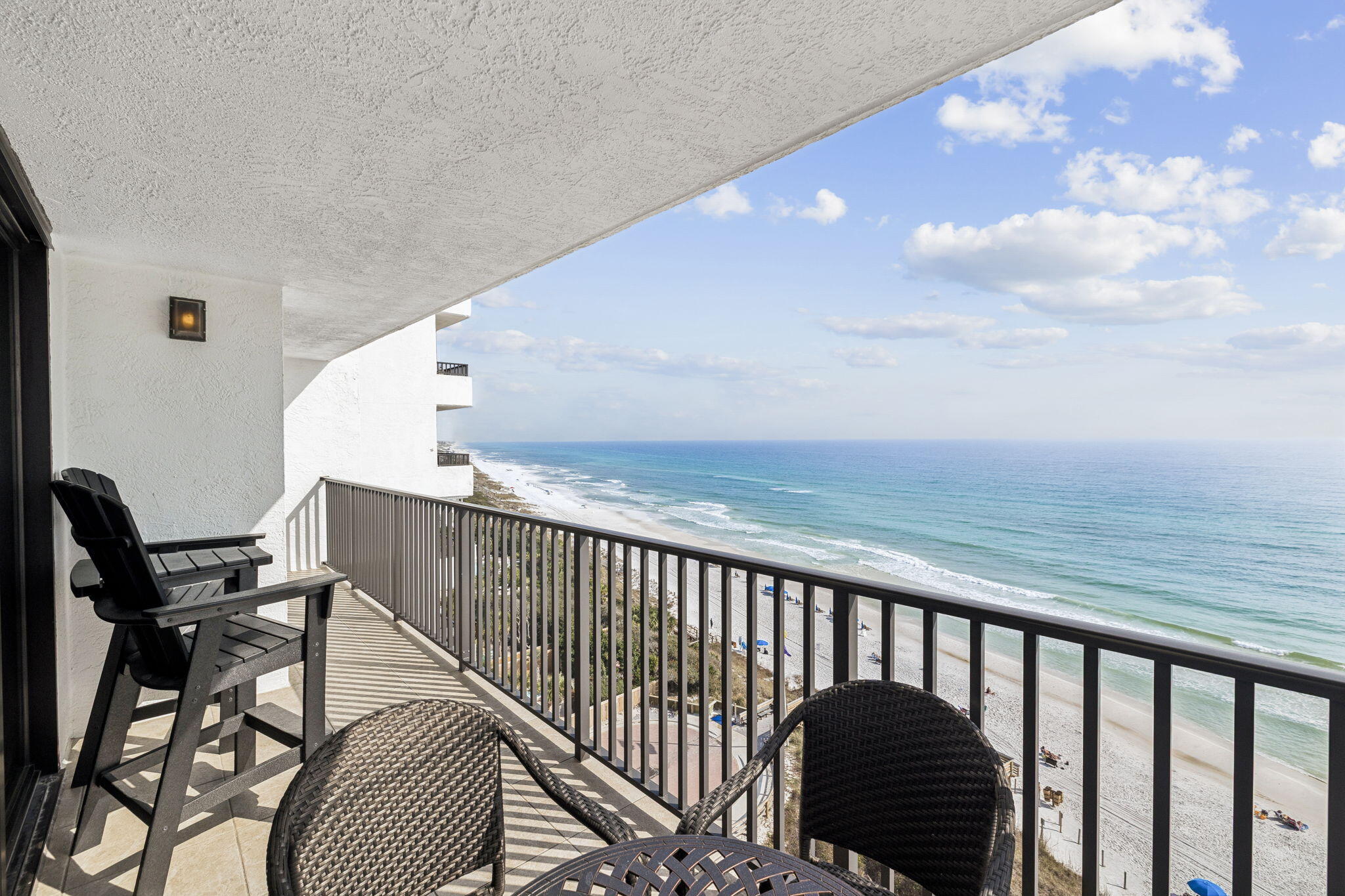 4100 East County Highway 30A, Unit 1004 Santa Rosa Beach, FL 32459 - Photo 7 of 48 a balcony with table and chairs