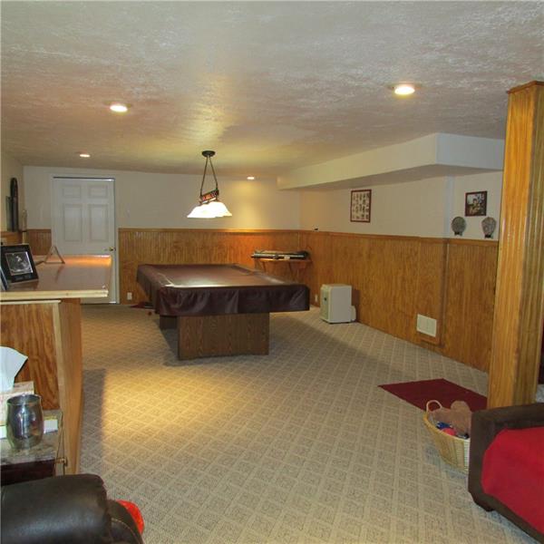 293 Harshaville Road Clinton, PA 15026 - Photo 14 of 22 Lower level finished game room. Berber carpet 35x15 floor space.