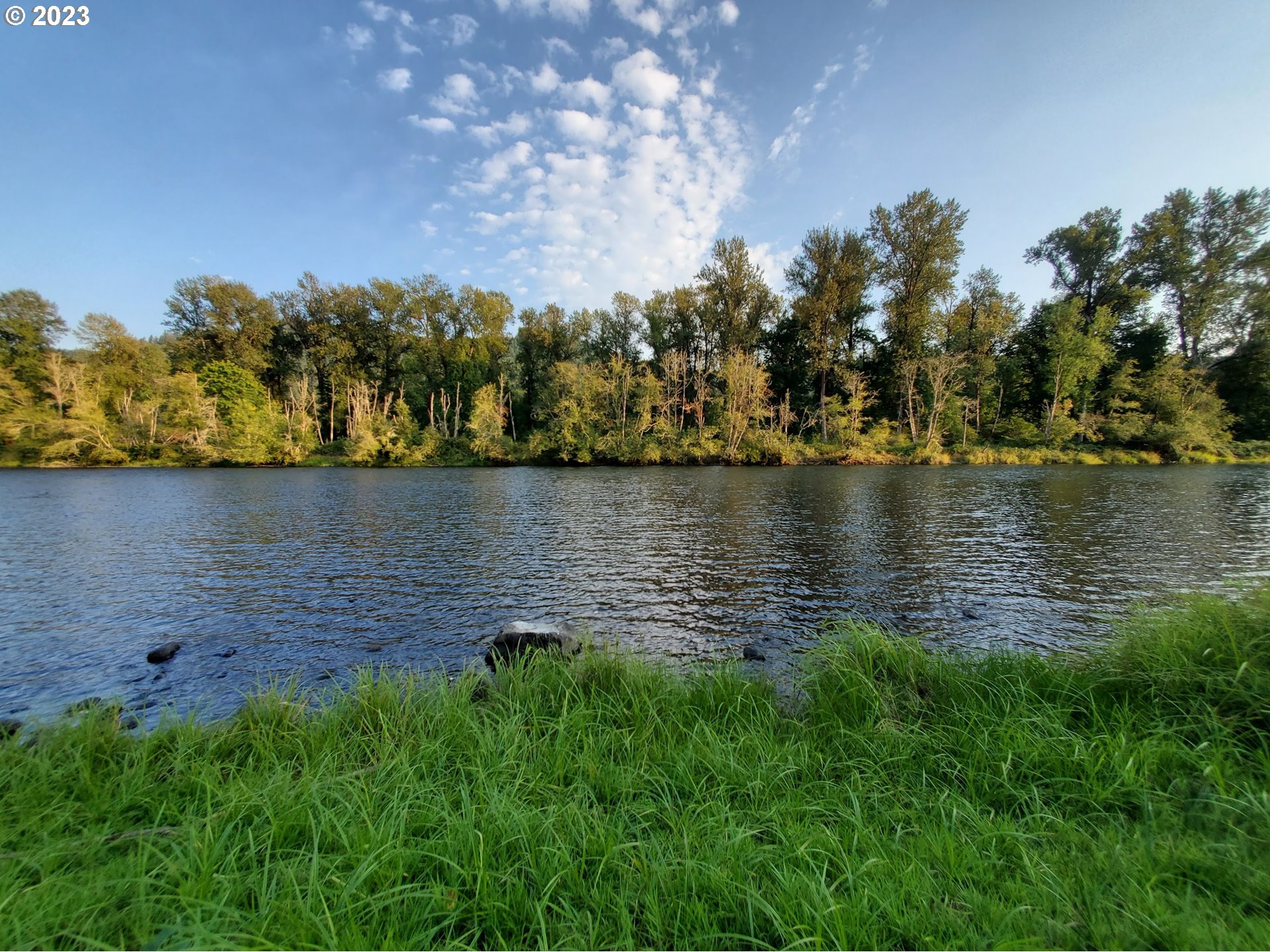 Mckenzie Highway Springfield, OR 97478 - Photo 24 of 29 a view of a lake from a yard