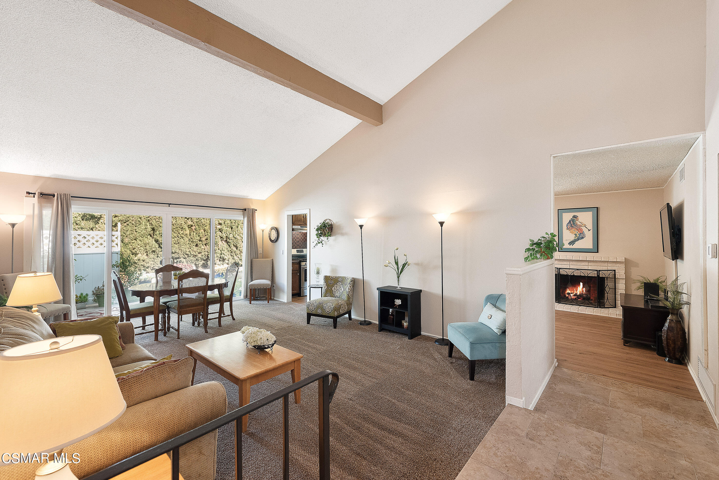 1846 Fitzgerald Road Simi Valley, CA 93065 - Photo 3 of 29 a living room with furniture and a fireplace