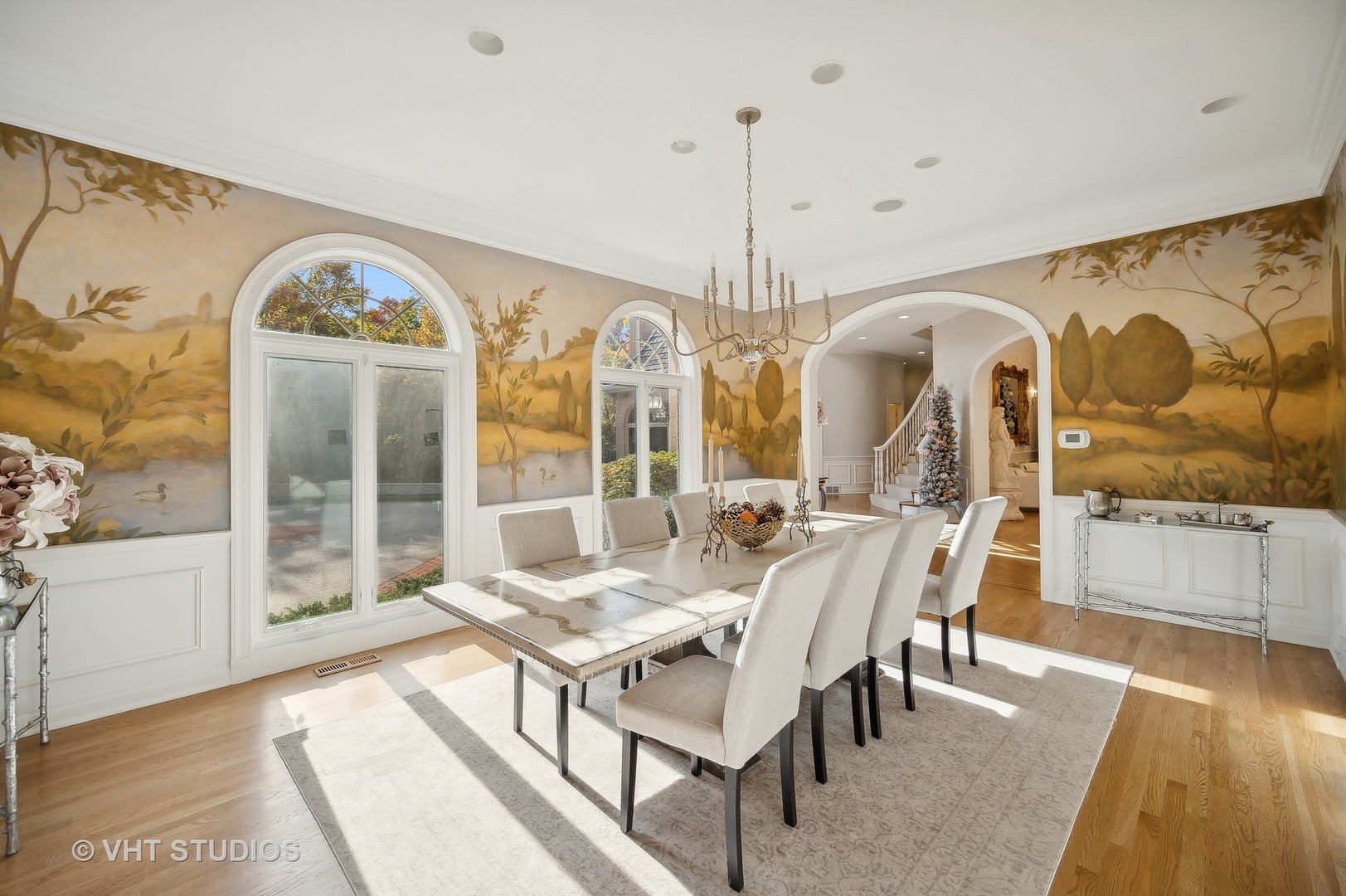 1015 Sheridan Road Glencoe, IL 60022 - Photo 4 of 29 a view of a dining room with furniture window and wooden floor