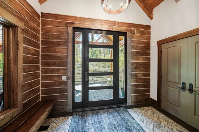 a view of front door of house