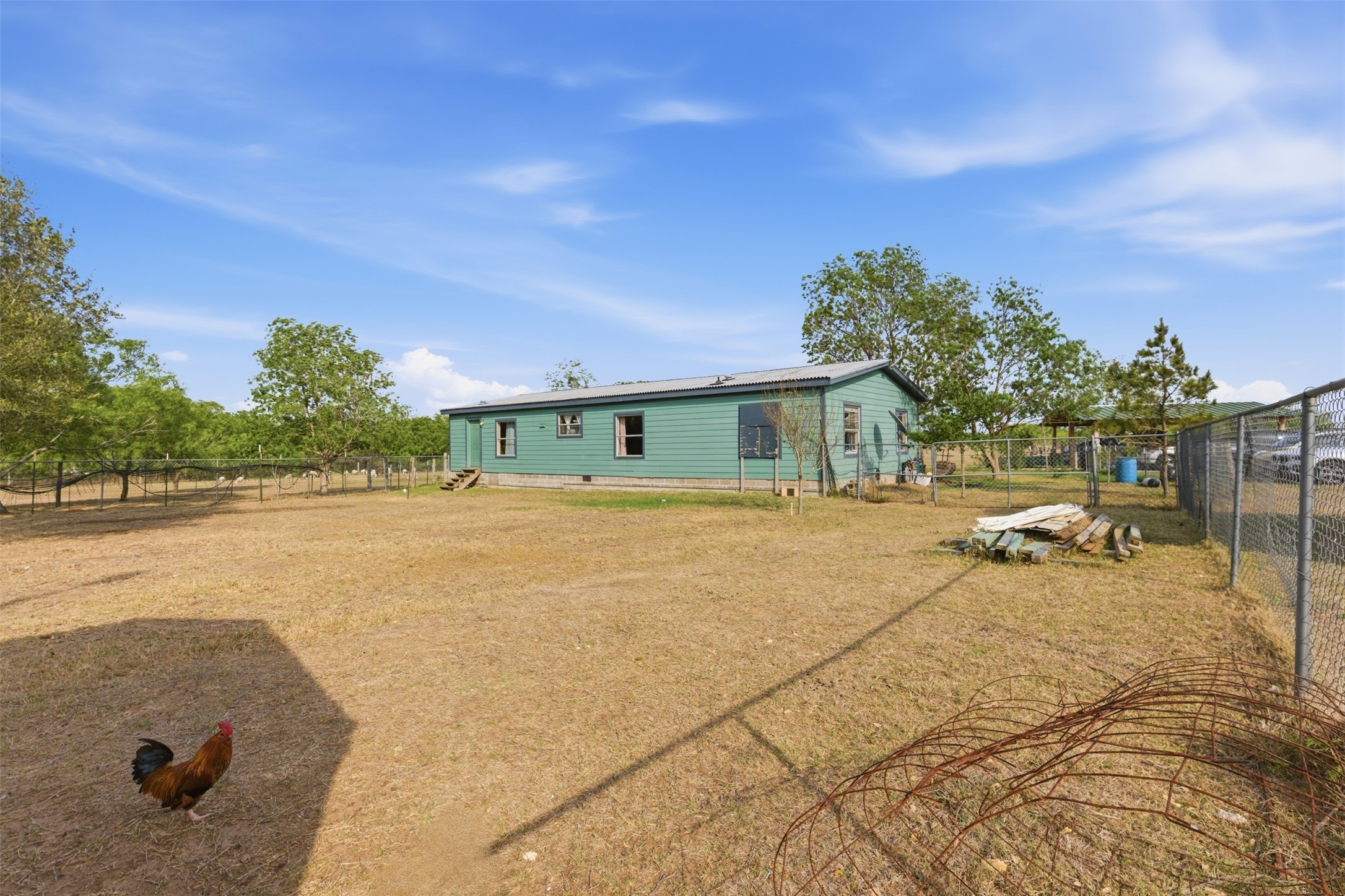 1150 Walter Hoffman Road Cedar Creek, TX 78612 - Photo 4 of 25 Rear view of property with a fenced backyard