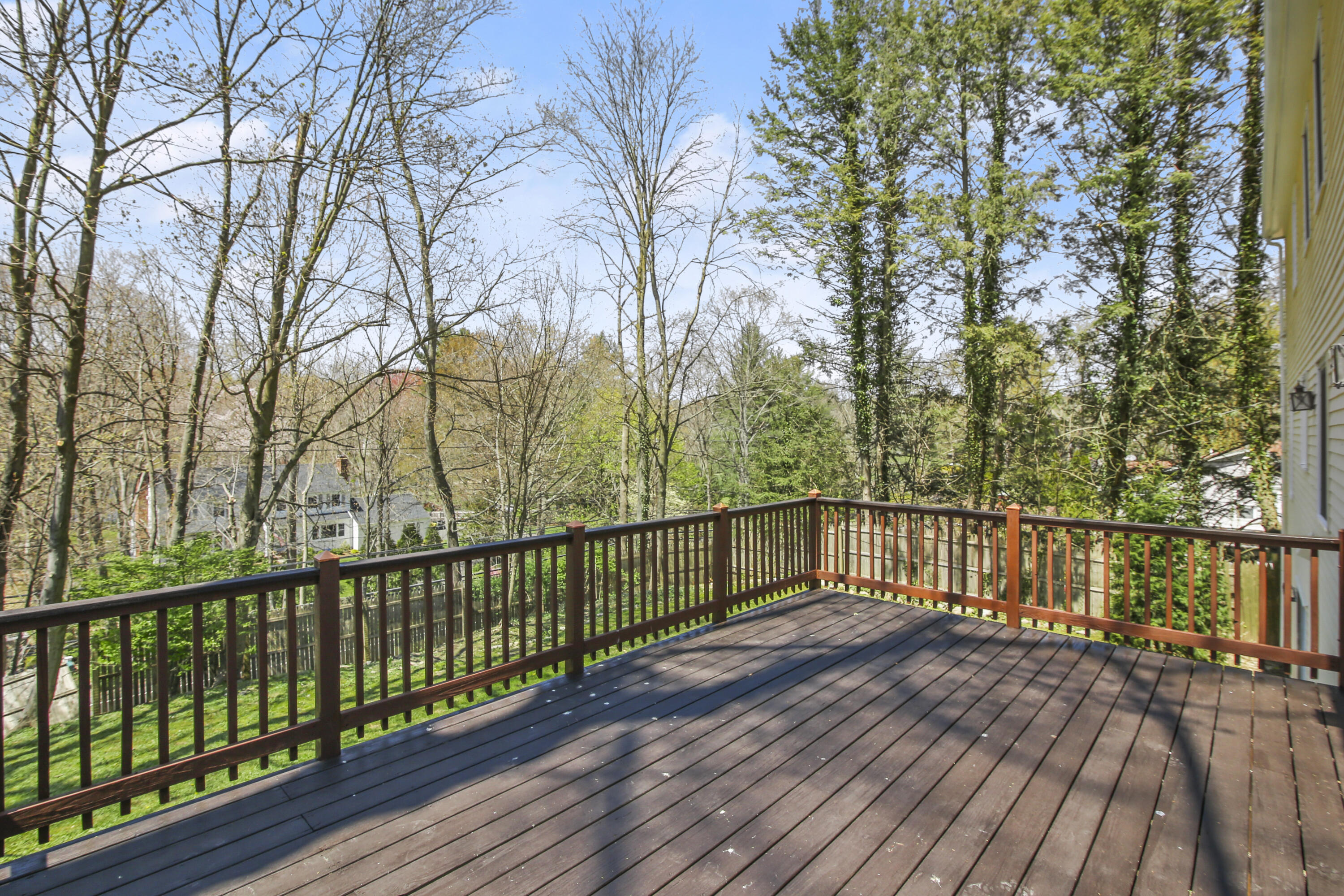 5 Barringer Road Darien, CT 06820 - Photo 31 of 39 a view of balcony with wooden floor and fence