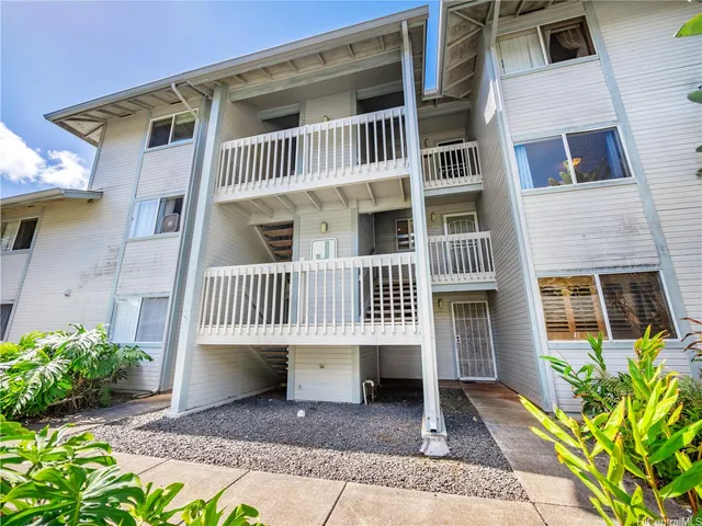 a view of a house with a balcony