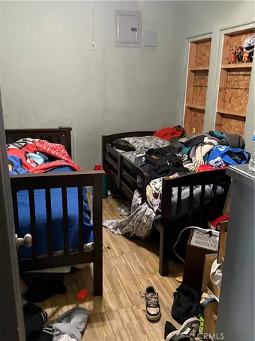 a room with furniture and closet