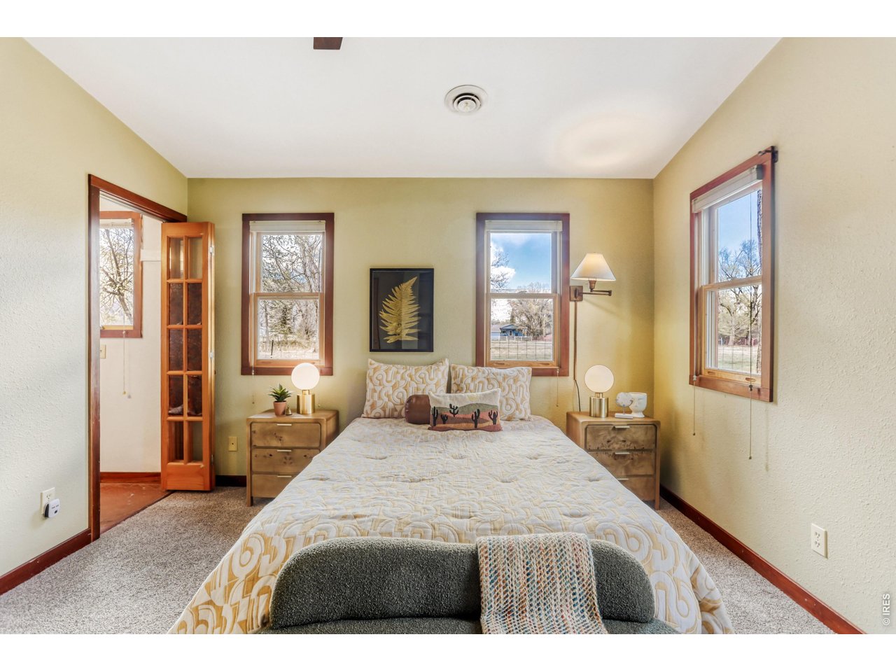 11 Red Gulch Road Lyons, CO 80540 - Photo 19 of 47 Light and bright primary bedroom with newer carpet