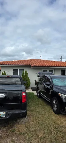 a view of a car in garage