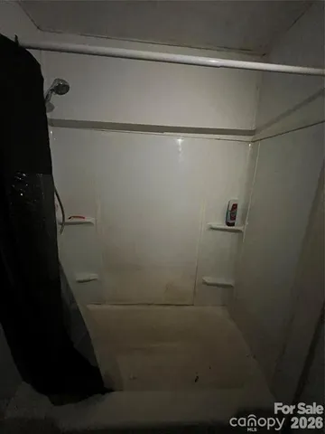 a close view of shower