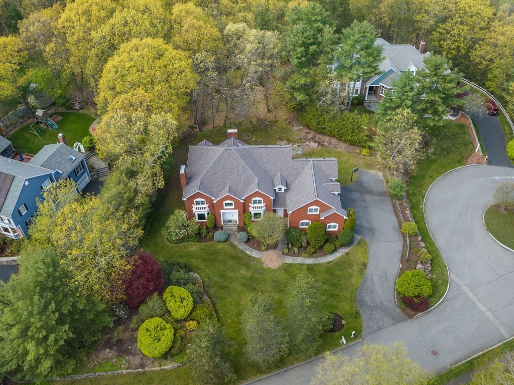 14 Moccasin Path Natick, MA 01760 - Photo 28 of 34 an aerial view of a house having outdoor space