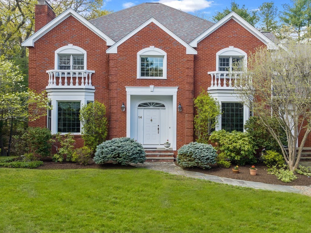 14 Moccasin Path Natick, MA 01760 - Photo 34 of 34 front view of a house with a yard