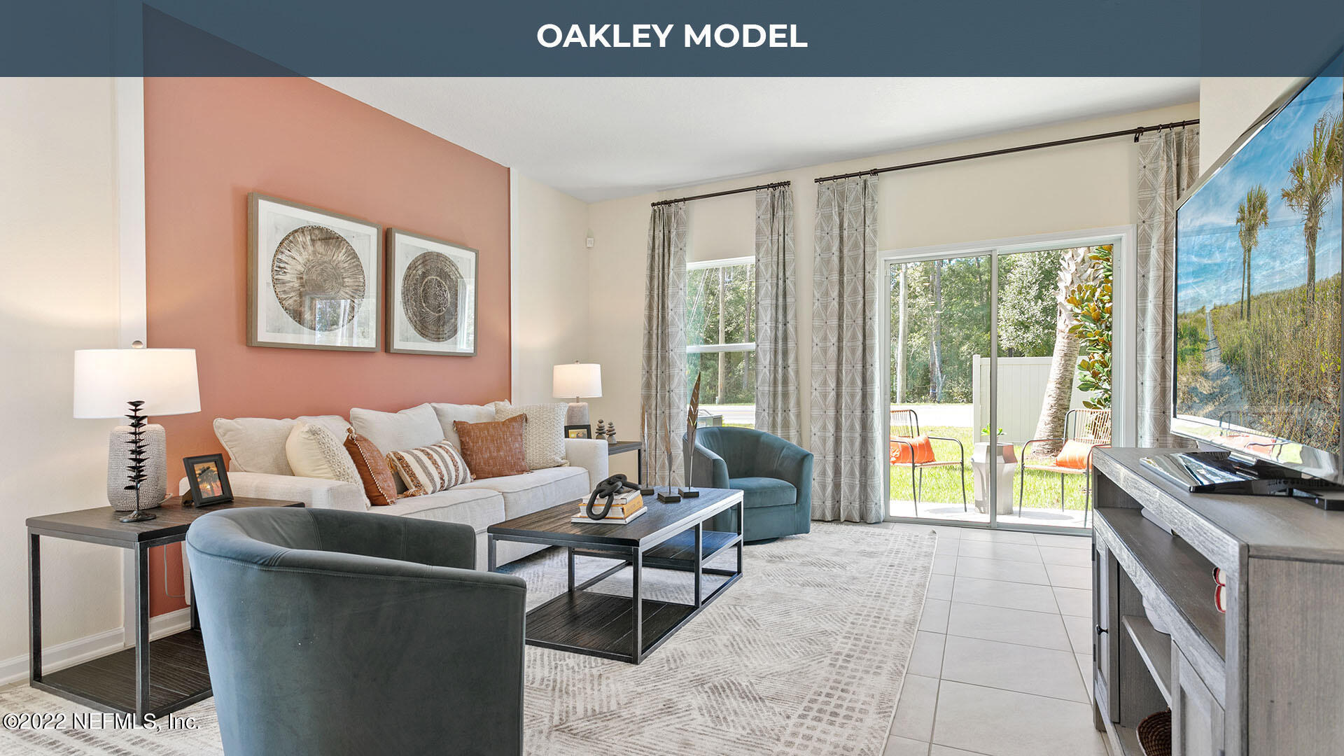 187 Talulla Trail St. Augustine, FL 32095 - Photo 9 of 46 a living room with furniture and a flat screen tv