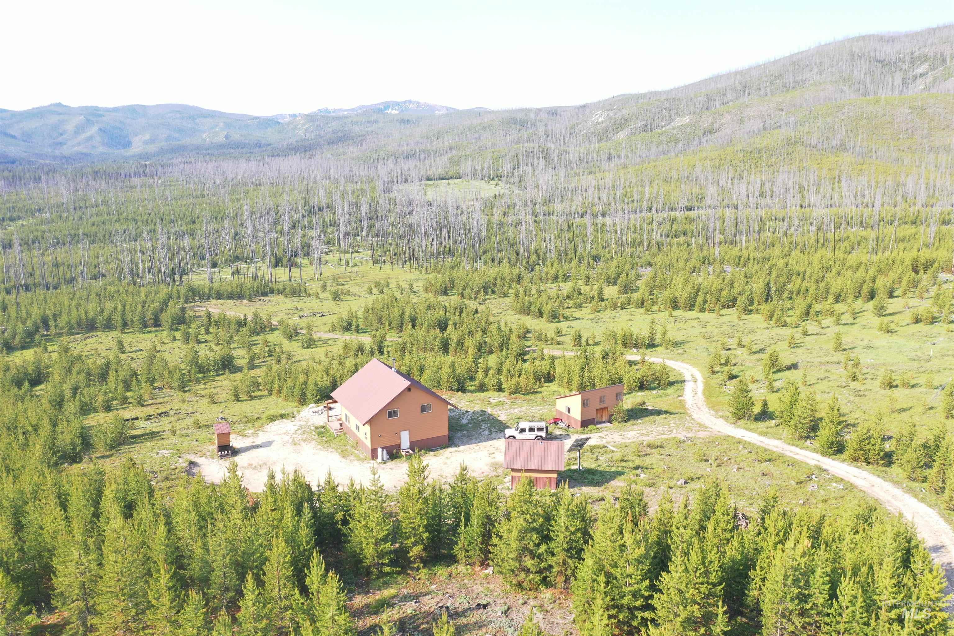 532 Warren Creek Road McCall, ID 83638 - Photo 42 of 45 Aerial view of property's location with mountains