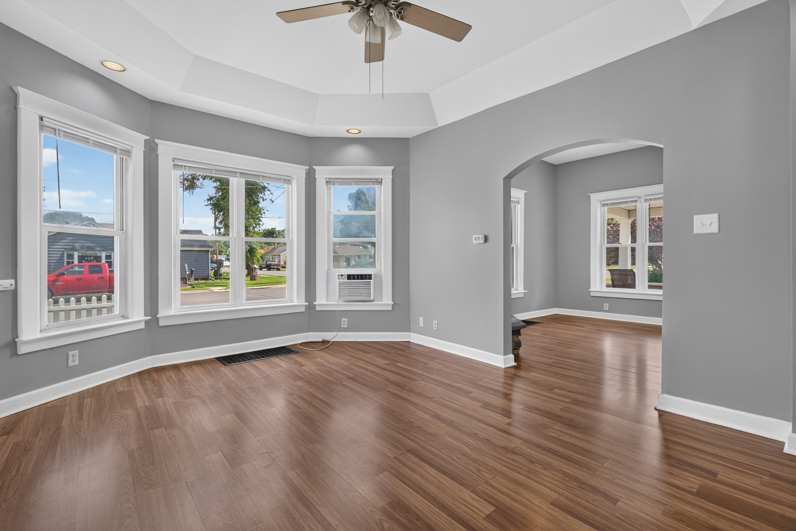 1128 Butler Street Morris, IL 60450 - Photo 10 of 28 a view of an empty room with window and wooden floor