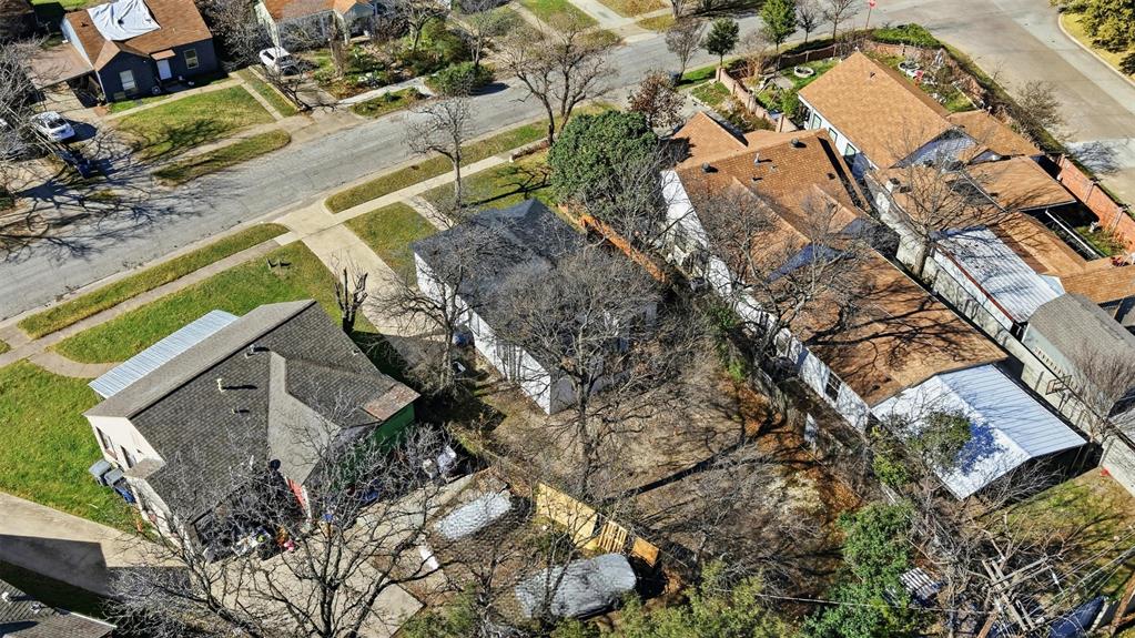 2012 Tennessee Avenue Dallas, TX 75224 - Photo 27 of 28 an aerial view of a house with a yard and wooden deck