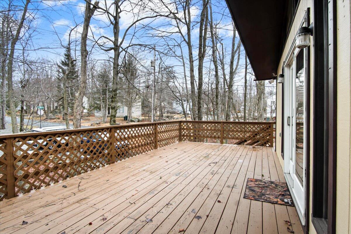 3 Property Package Tobyhanna, PA 18466 - Photo 14 of 25 a view of balcony with wooden floor