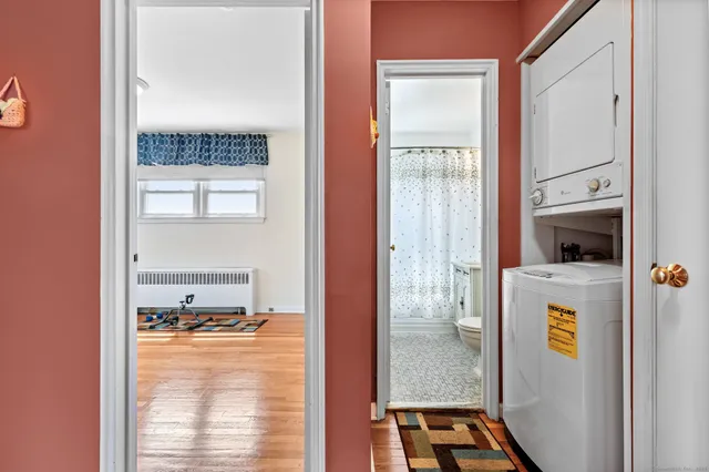 a view of storage and utility room