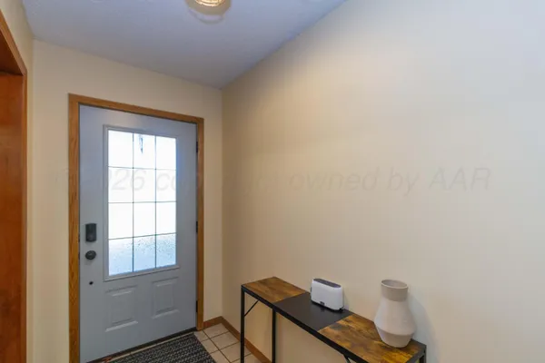 a view of a bedroom with a window