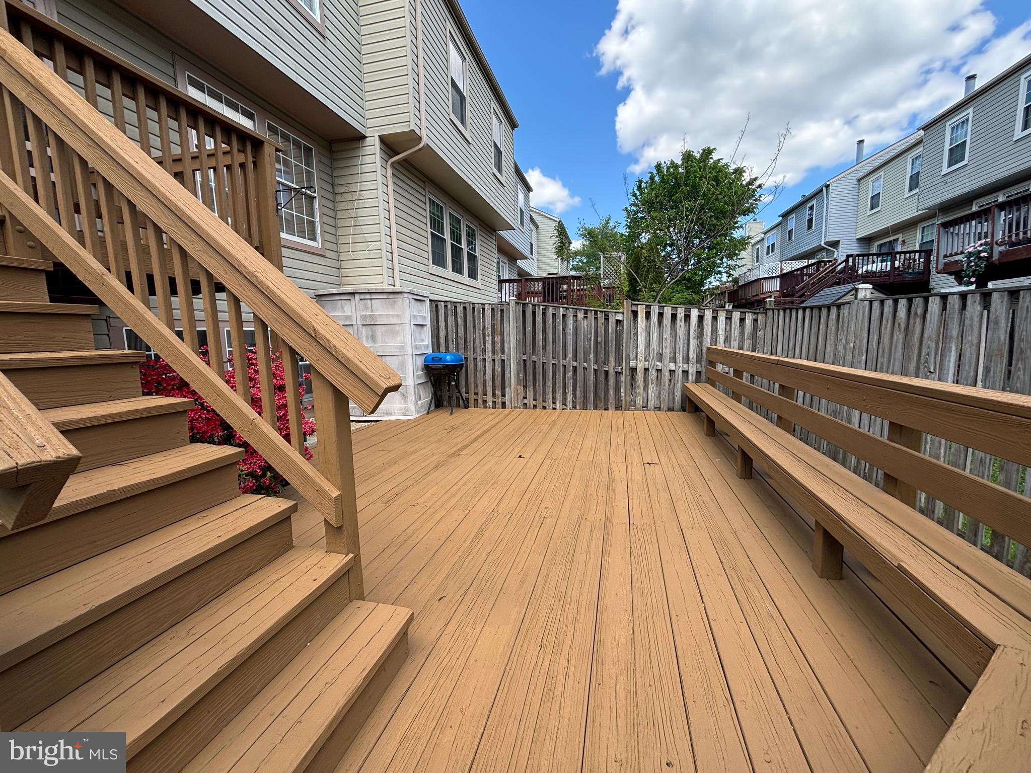 13336 Burkitts Road Fairfax, VA 22033 - Photo 13 of 14 Back side big deck
