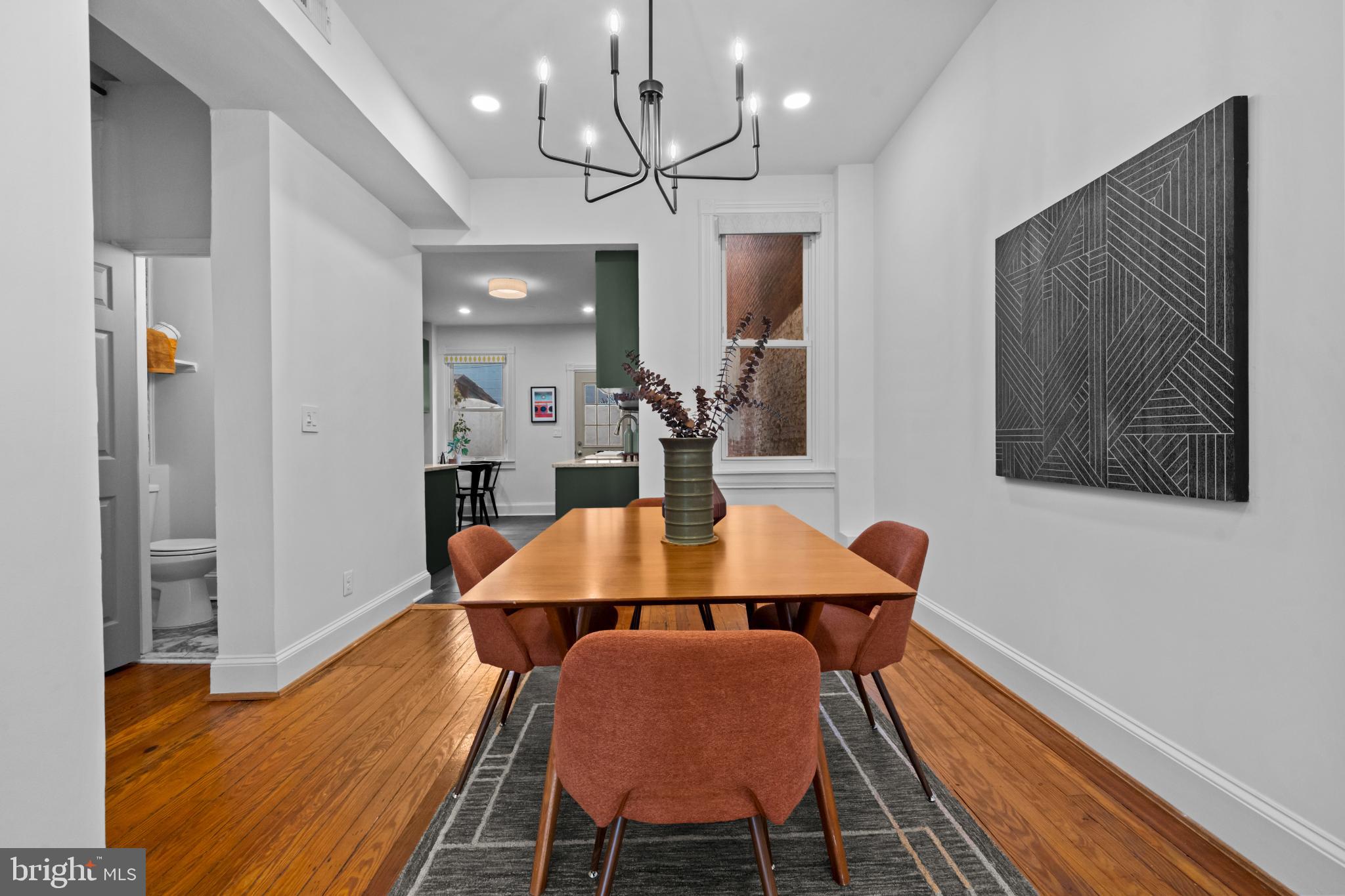503 S Street Northwest Washington, DC 20001 - Photo 5 of 36 Modern dining space with stylish accents.