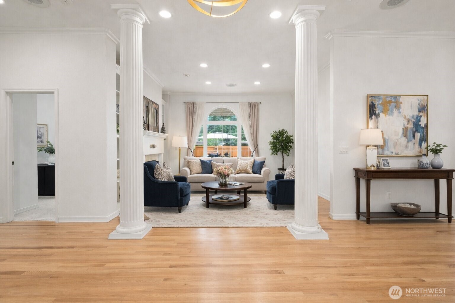 9609 346th Street South Roy, WA 98580 - Photo 4 of 31 a living room with furniture and a fireplace